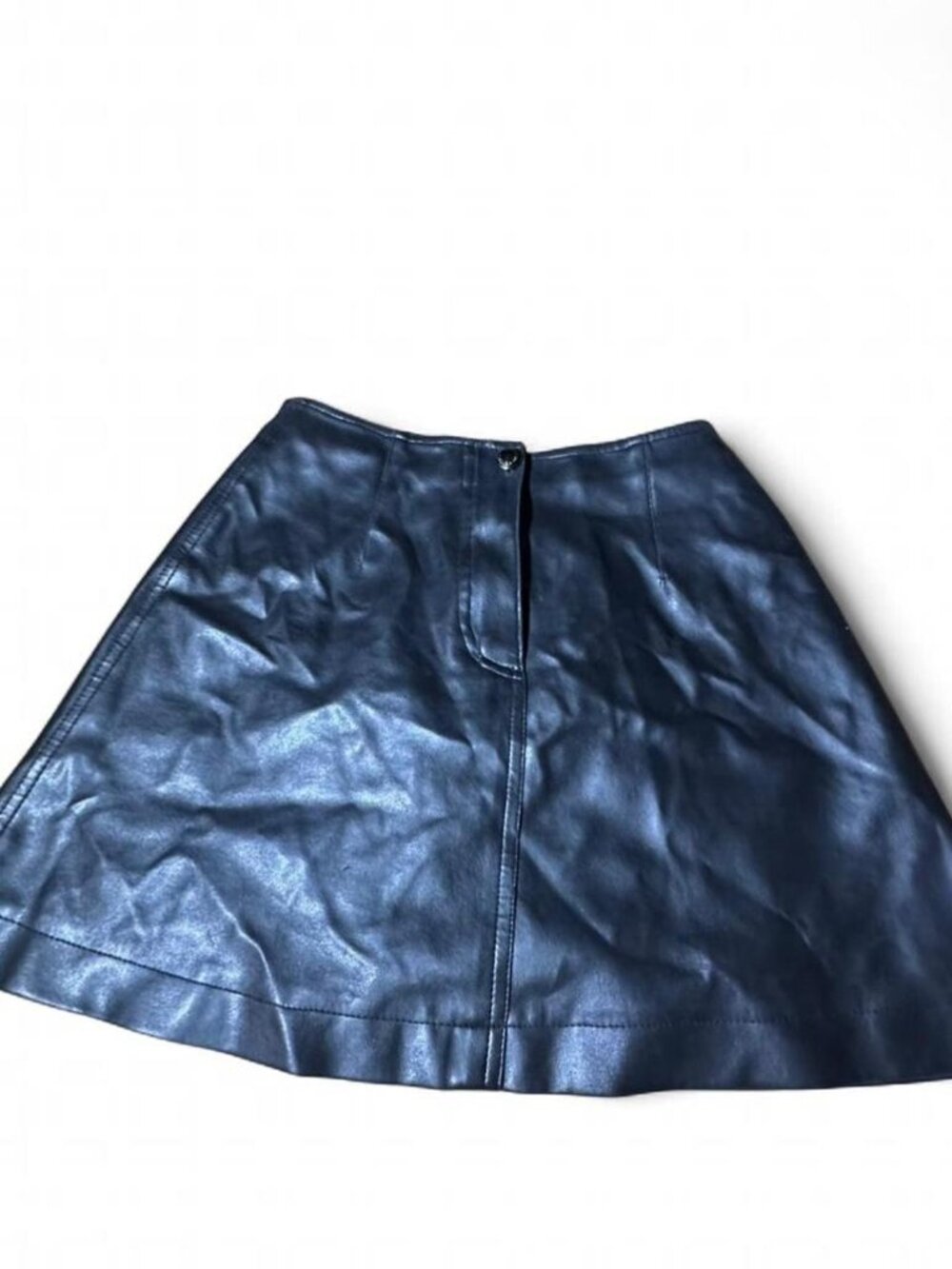 Vertigo Paris Vintage Black leather mini skirt #leatherskirt